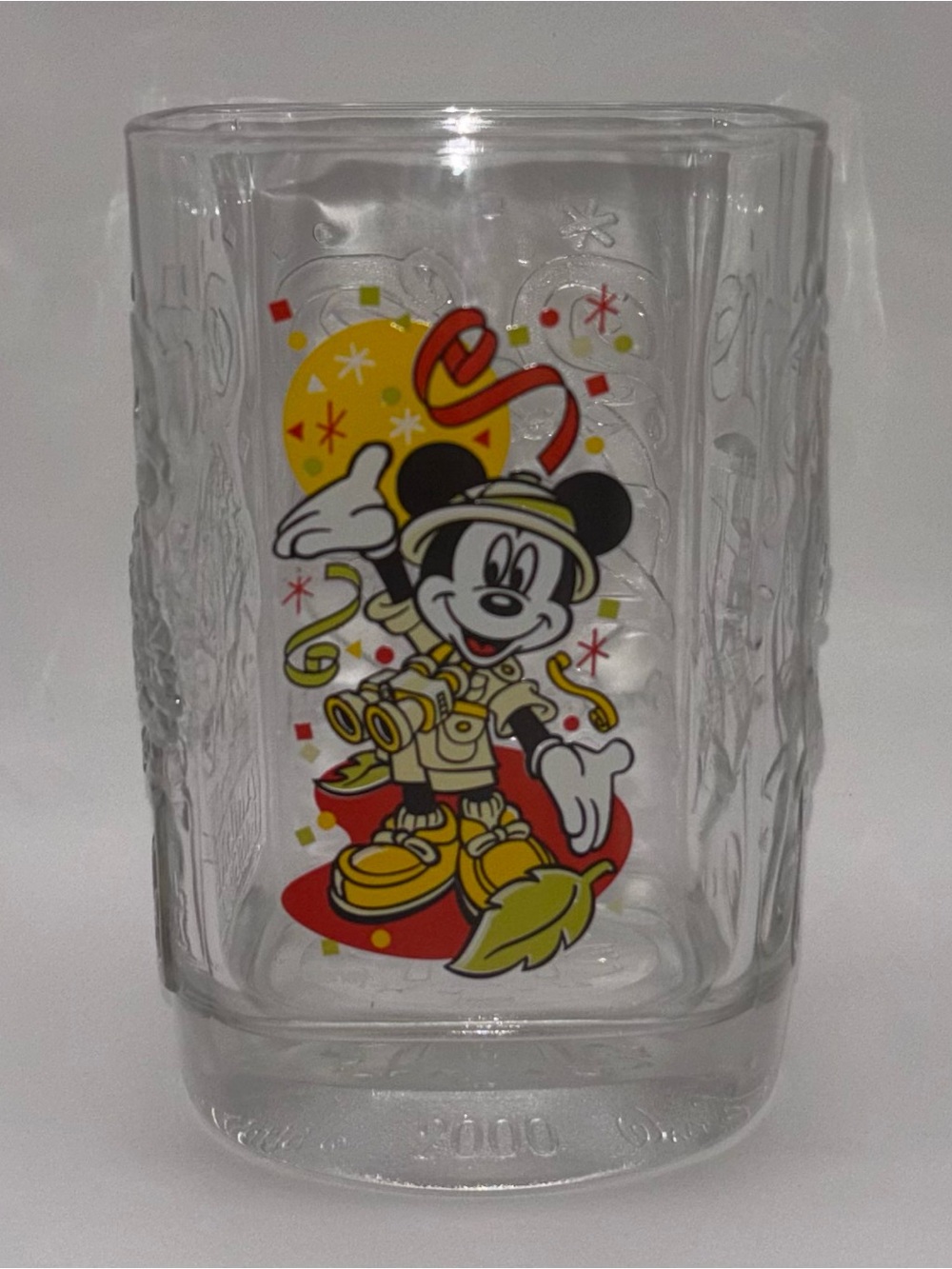 Vintage 2000 McDonald's Disney Animal Kingdom Safari Mickey Glass